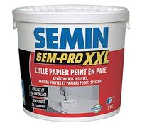 Colle Papiers Peints en Pâte Semin Sem-Pro XXL, Prêt à l'Emploi, Seau de 5 kg