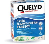 Quelyd - Colle Papiers Peints Intissés en Poudre - Toutes Pièces - Application Directement Au Mur - Etui Doseur - Sans Solvant - Boîte de 300g