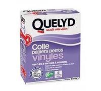 Quelyd Colle Papiers Peints Vinyles - Idéale pour Cuisine et Salle de Bain - Dosage Ultra Facile - Sans Grumeaux - Sans Solvant - Poudre 300 g (6 rouleaux - 32 m²)