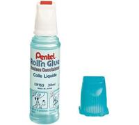 Colle - PENTEL - Roll'n glue - Flacon 30ml - Inodore - Transparent - Non toxique