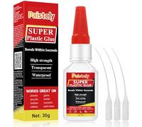 Colle plastique étanche et résistante à la chaleur colle forte pour plastique, colle superglue pour coller plastique, verre, vinyle, acrylique, PVC, métal, etc.