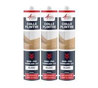 Colle pour plinthes en bois et pour et carrelage, facile à appliquer ARCASEALANT - 43-290 ml x 3 Blanc - ARCANE INDUSTRIES