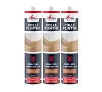 Colle plinthe, bois et carrelage, pose facile Terre Cuite 290 ml x 3 - ARCANE INDUSTRIES