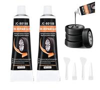 Colle Pneu Voiture,2pcs 30ml Colle pour Caoutchouc,Réparation Pneu Voiture,Colle Pneumatique Voiture,Adhésif Colle Pneu,Colle Vulcanisante Pneu,Colle à Pneus Imperméable,pour Voiture,Moto,Vélo