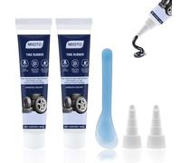 Colle Pneu Voiture, Colle Meche Pneu, Colle Reparation Pneu, Reparation Pneu Voiture, Colle Vulcanisante Pneu pour Voiture, Répare les Fissures, les Trous et les Pneus-100ml