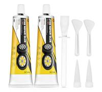 Colle Pneu Voiture, Kit Reparation Pneu Voiture, Colle Vulcanisante Pneu, Reparation pneu Voiture, Réparez Rapidement les Fissures, Trous et le Pelage de Divers Caoutchoucs de Pneus - 50ml*2