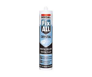 Colle polymère et hybride SMX Fix All Crystal Transparent 290ml SOUDAL