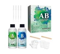 Colle Pour Artisanat - Facile À Appliquer Et Adhérence Solide - Kit De Colle Époxy AB Transparente | Pour Usage Domestique Hôtel Restaurant Appartement Entreprises