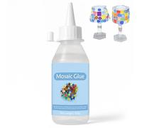 Colle pour carrelage en mosaïque époxy non toxique à séchage rapide 100ml - Colle étanche UV résistante pour céramique, verre, bois, plastique - Adhésif fort pour bricolage et artisanat - DINGSEN