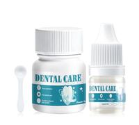 Colle Pour Couronne Dentaire, Pansement Dentaire, Kit Réparation Dentaire pour Refixer Couronnes et Bridges Dentaires Obturations Simples et Durables