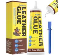 Colle pour Cuir 60ml - Extra Forte et Flexible - Imperméable, Séchage Transparent - Ne Durcit Pas - Parfaite pour Chaussures, Sacs, Vestes, Canapés, Sièges de Voiture et Plus