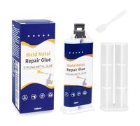 Colle Pour Métal Liquide, Extra Forte, Résistante à la Chaleur, 100 ML, Colle 2k, Résistante à la Chaleur avec Grattoir, Colle Métallique Haute RéSistance Pour MéTal, Bois, CéRamique