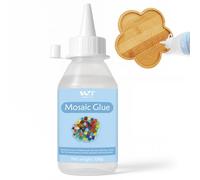 Colle pour mosaïque 100 ml - Non toxique et résistante à l'eau - Colle transparente idéale pour tous les carreaux et surfaces