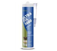 Colle pour Moulures Décoratives - 1 x 280 ml - Cole Acrylique Rapide de Fixation Murale sans Percer - Mastic-Colle pour Plinthe - Beton, Plâtre, Aggloméré, Bois, Gypse