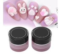 Colle pour Nail Art - SURENHAP - Gel de sculpture 3D - 8ml x 2 pièces - Blanc - Transparent