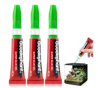 Colle pour Plantes pour Aquascaping, Aquascaping, Aquarium Corail Aménagement Paysager Colle Glue, Peut être Utilisé Sous L'eau, Colle Instantanée, Convient Aux Coraux, Mousses, etc, 5 G*3