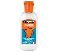 Cléopâtre - LCC16-100X - Cléo'Textile - Colle avec Embout de précision Transparente pour textiles - Flacon 100 g BLANC