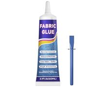 Colle pour vêtements 60 ml - Colle extra forte pour tissu d'ameublement, badge, textile, feutre, cuir, travaux manuels, ourlet et moquette - Imperméable et souple - Transparent (60 ml x 1)