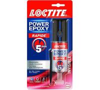 Colle Power Epoxy Rapide 5 Minutes 25 ml,Colle epoxy réajustable,forte résistante avec seringue auto-mélangeuse,colle résine epoxy