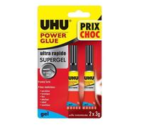Colle Power Glue liquide Control UHU tube - 2x3g - 36715