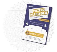 Colle Puzzle Pour 8×1000 Pièces De Puzzle, 64 Feuilles De Colle Pour Puzzle, Solution De Conservation Facile En Quelques Minutes.