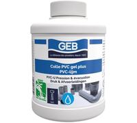 GEB Colle Gel Plus pour PVC rigide (pression et évacuation, contact eau potable) – Pot 500 ml