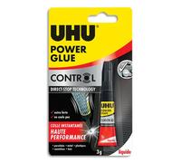 Colle rapide uhu power glue liquide control débit tube 3g