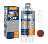 Colle Réparatrice en Métal de 80g Adhésif Epoxy Ultra-Résistant pour Métal,Plastiques,Acier Inoxydable,Alliage d'Aluminium