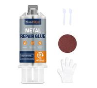 Colle Réparatrice en Métal de 80g-Adhésif Epoxy Ultra-Résistant pour Métal,Plastiques,Acier Inoxydable,Alliage