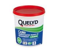 Colle revêtements lisses - QUELYD - RENO LÉGER 1kg - jusqu'à 200 g/m² - 95% amidon - sans solvant