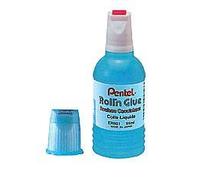 Colle Roll'n Glue - PENTEL - Tube à roulette - 55ml - Synthétique transparente - Vendu à l'unité