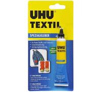 Colle spéciale TEXTILE - UHU - Prise rapide - Sans solvant - 20 g - Transparente après séchage