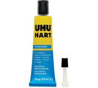 UHU Hart - Colle spéciale pour le modélisme, bois et plastique, transparente, tube 35 g