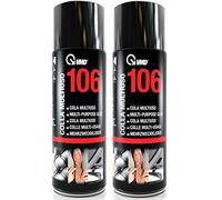 Colle Spray Vmd 106 Multi-usage Avec Valve Réglable, Colle En Bombe Idéal Pour Caoutchouc, Mousse, Matière Synthétique, Moquette, Tissu, Bois, Papier- Spray Aérosolo 2 Pièces X 400 Ml