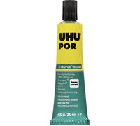 UHU Colle Por 45900 pour polystyrène expansé, tube 40 g, transparent, 3343700