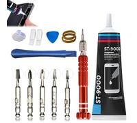 Colle Telephone Glue pour Ecran Phone Colle Smartphone Livré avec des outils de réparation Colle Multifonction Convient aux Écrans de Téléphones Portables Coques Arrière et Verre(50ml),A