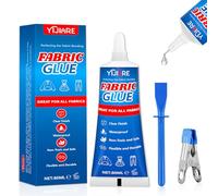 Colle Textile 80ml - Extra Forte Adhésif Permanent pour Tissus,Pour réparations de vêtements, cuir, loisirs créatifs, rembourrage, matériaux divers, textiles, feutre et badges