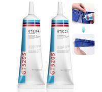 Colle Textile Colle Cuir, Colle Tissu Extra Forte, Colle Textile Permanente Résiste Lavage, Colle Adhésive Transparente pour Tissus D'habillement, Plastiques, Verre, Cuir-60ml*2