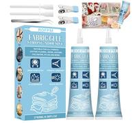 Colle Textile Permanente RéSiste Lavage, Colle Pour Tissu Couture Extra Forte, Transparente, Coudre, Cuir, Jeans, Tissus et Textiles, Liquide Sew Glue