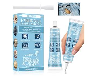 Colle Textile Permanente RéSiste Lavage, Colle Pour Tissu Couture Extra Forte, Transparente, Coudre, Cuir, Jeans, Tissus et Textiles, Liquide Sew Glue