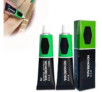 Colle tout usage, colle sans clou, mastic adhésif étanche, colle universelle en plastique solide sans poinçon à séchage rapide, super colle pour résine, céramique, métal, verre (2 pièces)