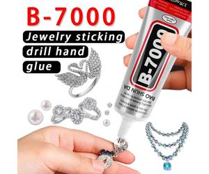 Colle transparente B7000, avec pointe de précision, colle pour strass, colle pour bijoux artisanaux en strass, colle pour bijoux, maquillage pour processus de bijoux B-7000-50ml-1pcs