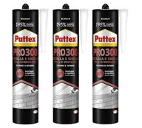 Colle universelle PRO 300 blanche 410 g - Colle de montage résistante aux intempéries (3 x 410 g)