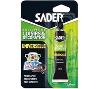 Sader Colle universelle solvantée – Prise rapide, résistante à l'eau – 30 ml – Tout supports
