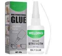 Colle universelle ultra-forte, 50 g, colle huileuse haute résistance pour métal, bois, plastique et céramique, réparation rapide grâce à son embout précis (1pcs)
