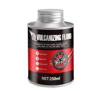 Colle Vulcanisante Pneu, Colle Pneu Voiture, Rustine Velo, Scelle Rapidement les Pneus, avec Une Tête de Brosse, Colle Vulcanisante Adaptée Aux Pneus de Voiture, Moto et de Vélo, 250ml