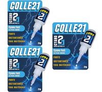 Colle21 FAST 21g (Lot de 3 Colle21 FAST 21g | Super Glue Ultra-Liquide à Séchage Express - Collage Instantané par Capillarité - Colle Cyanoacrylate Extra-Forte & Multi-Usage (Lot de 3)