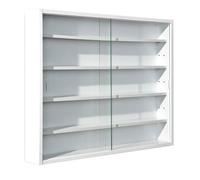 AltoBuy Collect Blanc - Vitrine Murale 5 Compartiments Blanche