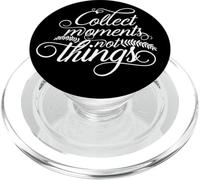 Collect Moments Not Things Voyage Plein Air Drôle Femmes Hommes PopSockets PopGrip pour MagSafe