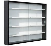 AltoBuy Collect N&B - Vitrine Murale 5 Compartiments Noire et Blanche
